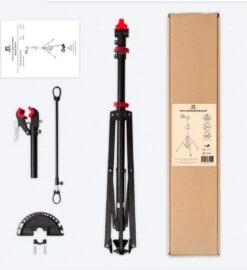 LifeGoods Fiets Montagestandaard - Fietsreparatie Racefiets / MTB - Incl. Stuurhouder - Zwart/Rood -Abus Fiets Deals Store 1097x1200