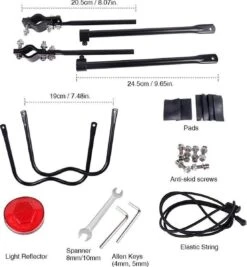 Merkloos Bagagedrager Fiets - Bagagerek Met Zadelpenbevestiging - Aluminium - Zwart - Geschikt Voor Mountainbike & Racefiets -Abus Fiets Deals Store 1111x1200