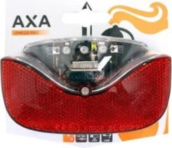 AXA Omega - Fiets Achterlicht - LED Fietsverlichting Op Batterij – Auto On/off Systeem - 50-80 Mm - Rood -Abus Fiets Deals Store 1200x1034 1