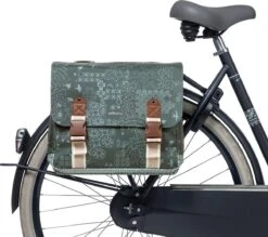 Basil Bohème Dubbele Fietstas - Groen - 35 Liter -Abus Fiets Deals Store 1200x1065 1