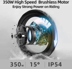 F-Wheel DYU A5 - Elektrische Vouwfiets - E Bike - 14 Inch - 7.5 Ah - 25km/u - Zwart -Abus Fiets Deals Store 1200x1154