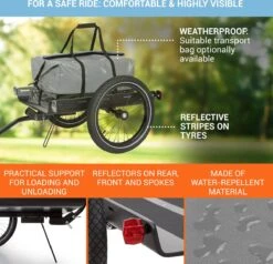 Cargo Bull Travel Aanhangwagen 40kg Fietsaanhanger Zwart/hout -Abus Fiets Deals Store 1200x1158 4