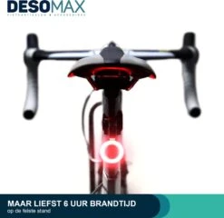 DesoMax® Fietslicht Achterlicht LED USB Oplaadbaar Helder Rond - Achterlicht Voor Racefiets En MTB – Herkenningslicht -Abus Fiets Deals Store 1200x1166 1
