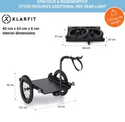 Cargo Bull Travel Aanhangwagen 40kg Fietsaanhanger Zwart/hout -Abus Fiets Deals Store 1200x1171