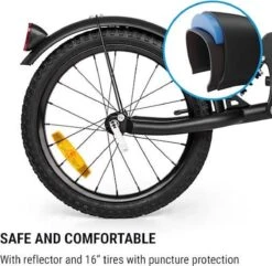 Klarfit Follower Fietsaanhanger Set - Fietskar 16" Luchtband - Aanhangwagen 35 Kg Belastbaarheid - Transporttas 120 Liter -Abus Fiets Deals Store 1200x1173