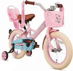 Supersuper Little Miss - Kinderfiets - Meisjesfiets - 14 Inch - Roze -Abus Fiets Deals Store 1200x1175