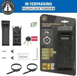 FoldyLock Forever Vouwslot Fietsslot 18/18 Gold Hoge Kwaliteit - Voor Elk Type Fiets - Met Houder 90cm -Abus Fiets Deals Store 1200x1184 4