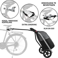 Shoppingcruiser 2 In 1 Boodschappentrolley Voor Achter De Fiets - Fietskar - Robuuste Boodschappenwagen - Allround Bagagekar 21 Shoppingcruiser 2 In 1 Boodschappentrolley Voor Achter De Fiets - Fietskar - Robuuste Boodschappenwagen - Allround Bagagekar -Abus Fiets Deals Store 1200x1188 1
