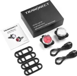 Fietsverlichting USB Oplaadbaar - Waterdicht Fietslamp - LED Fietslampjes - Voorlicht En Achterlicht - Voor Fiets -Abus Fiets Deals Store 1200x1195 1