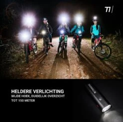 TIKKENS LED Fietsverlichting Set - Fietslamp USB Oplaadbaar - Fietslampjes Voorlicht & Achterlicht - Waterdicht – Zwart -Abus Fiets Deals Store 1200x1196 4