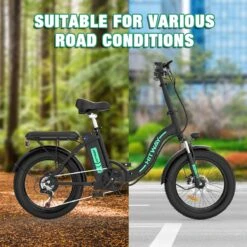 HITWAY E-Bike Elektrische Fiets 20 Inch Fat Tire E-Bicycle Vouwfiets, 250 W/36 V/11,2 Ah Accu, Max. Bereik Tot 35-90 Km, Offroad-mountainbike Met Shimano 7-versnellingen, City EBike Met Slot 10 HITWAY E-Bike Elektrische Fiets 20 Inch Fat Tire E-Bicycle Vouwfiets, 250 W/36 V/11,2 Ah Accu, Max. Bereik Tot 35-90 Km, Offroad-mountainbike Met Shimano 7-versnellingen, City EBike Met Slot -Abus Fiets Deals Store 1200x1200 1