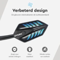 Dyken Fietsspiegel Links - Achteruitkijkspiegel Op Stuur - Fietsspiegel Ebike - Fiets Spiegel -Abus Fiets Deals Store 1200x1200 118