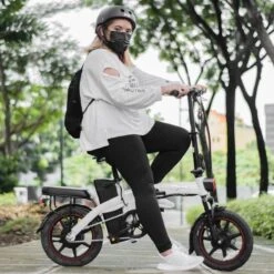 F-Wheel DYU A5 - Elektrische Vouwfiets - E Bike - 14 Inch - 7.5 Ah - 25km/u - Zwart -Abus Fiets Deals Store 1200x1200 13