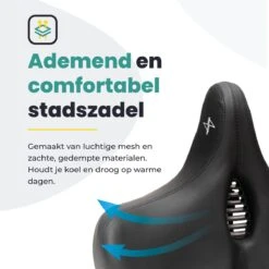 Voltano City XXXL Fietszadel Met Uitsparing – Unisex Extra Breed Fietszadel – Tegen Zadelpijn – 100% Waterdicht – Incl. Gratis Zadelstrop - Zwart 13 Voltano City XXXL Fietszadel Met Uitsparing – Unisex Extra Breed Fietszadel – Tegen Zadelpijn – 100% Waterdicht – Incl. Gratis Zadelstrop - Zwart -Abus Fiets Deals Store 1200x1200 139