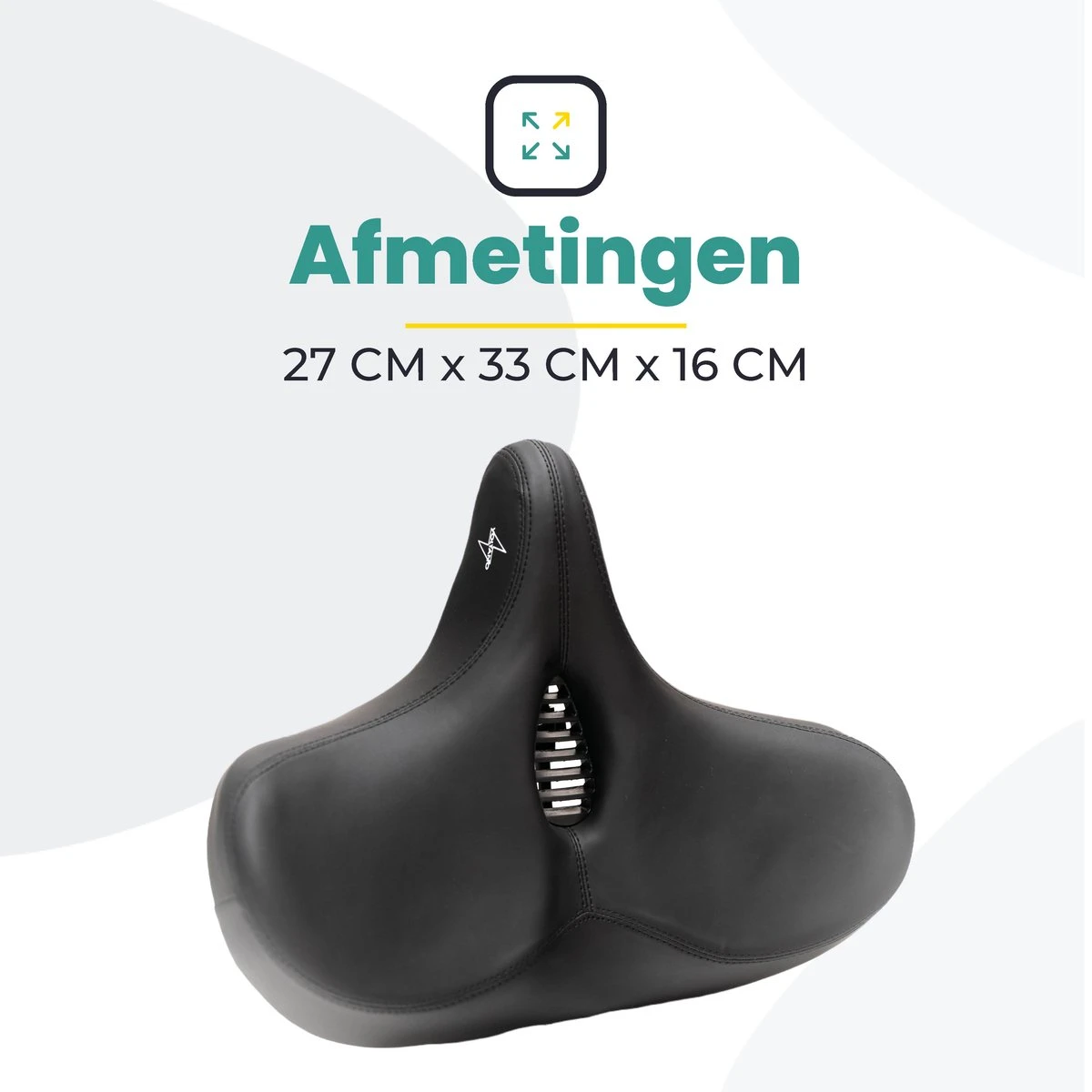 Voltano City XXXL Fietszadel Met Uitsparing – Unisex Extra Breed Fietszadel – Tegen Zadelpijn – 100% Waterdicht – Incl. Gratis Zadelstrop - Zwart 5 Voltano City XXXL Fietszadel Met Uitsparing – Unisex Extra Breed Fietszadel – Tegen Zadelpijn – 100% Waterdicht – Incl. Gratis Zadelstrop - Zwart - Afbeelding 5