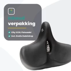 Voltano City XXXL Fietszadel Met Uitsparing – Unisex Extra Breed Fietszadel – Tegen Zadelpijn – 100% Waterdicht – Incl. Gratis Zadelstrop - Zwart 15 Voltano City XXXL Fietszadel Met Uitsparing – Unisex Extra Breed Fietszadel – Tegen Zadelpijn – 100% Waterdicht – Incl. Gratis Zadelstrop - Zwart -Abus Fiets Deals Store 1200x1200 141