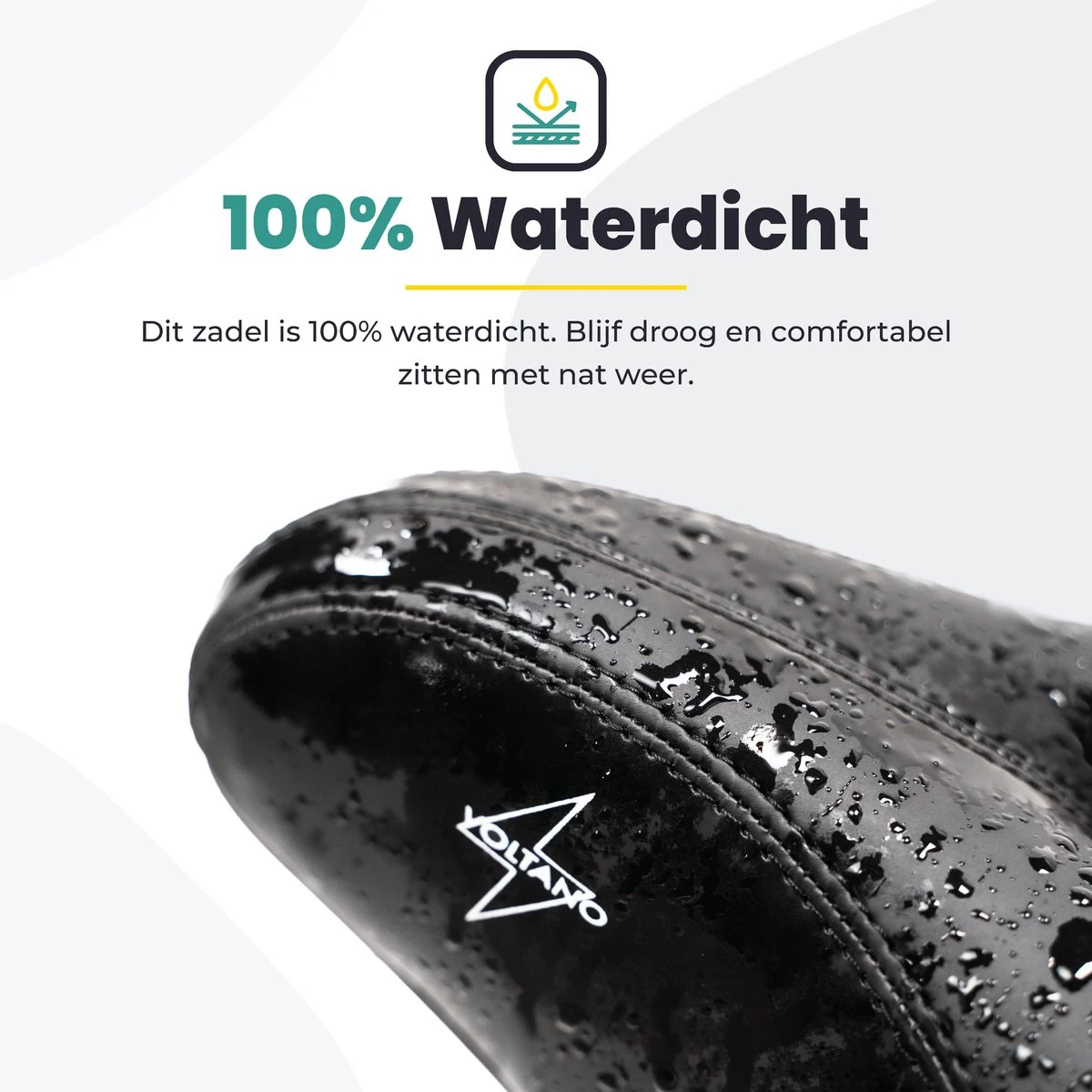 Voltano City XXXL Fietszadel Met Uitsparing – Unisex Extra Breed Fietszadel – Tegen Zadelpijn – 100% Waterdicht – Incl. Gratis Zadelstrop - Zwart 9 Voltano City XXXL Fietszadel Met Uitsparing – Unisex Extra Breed Fietszadel – Tegen Zadelpijn – 100% Waterdicht – Incl. Gratis Zadelstrop - Zwart - Afbeelding 9