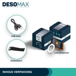 DesoMax® Fietslicht Achterlicht LED USB Oplaadbaar Helder Rond - Achterlicht Voor Racefiets En MTB – Herkenningslicht -Abus Fiets Deals Store 1200x1200 158