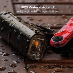 LifeGoods LED Fietsverlichting Set - Voorlicht En Achterlicht - USB Oplaadbaar - Zwart -Abus Fiets Deals Store 1200x1200 166