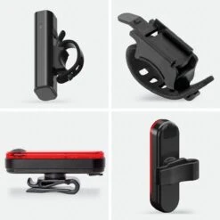 LifeGoods LED Fietsverlichting Set - Voorlicht En Achterlicht - USB Oplaadbaar - Zwart -Abus Fiets Deals Store 1200x1200 170