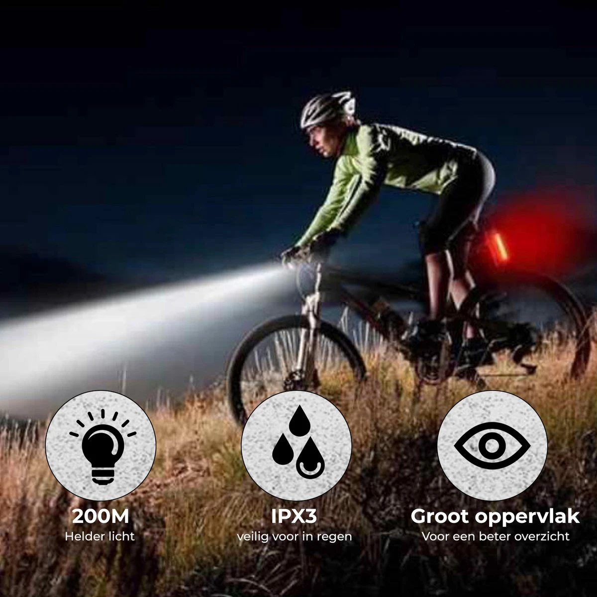 PRO LED 2022 Fietsverlichting Set - Racefiets Verlichting - Voorlicht En Achterlicht - Fietsaccessoires - USB Oplaadbaar - IP65 Waterdicht 3 PRO LED 2022 Fietsverlichting Set - Racefiets Verlichting - Voorlicht En Achterlicht - Fietsaccessoires - USB Oplaadbaar - IP65 Waterdicht - Afbeelding 3