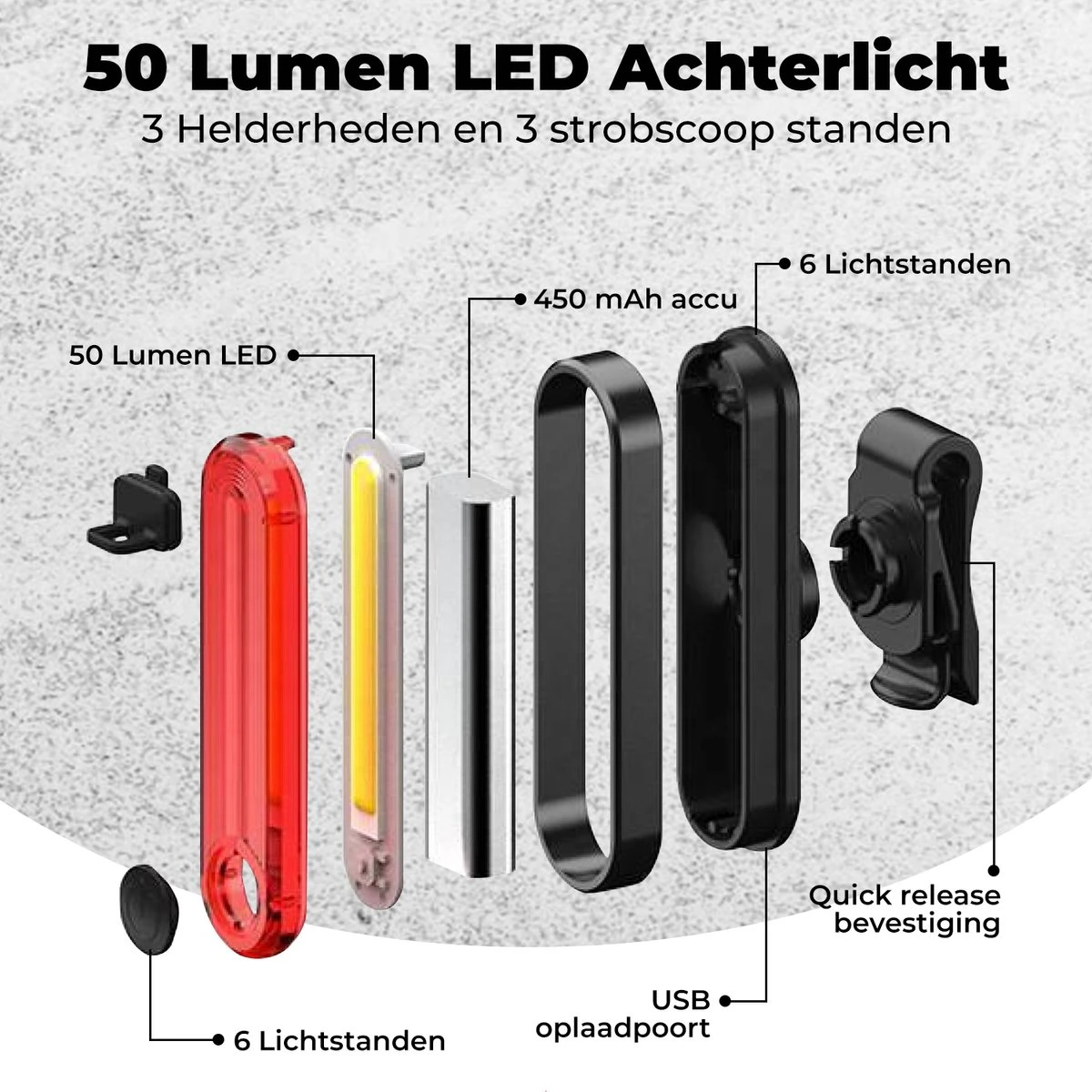PRO LED 2022 Fietsverlichting Set - Racefiets Verlichting - Voorlicht En Achterlicht - Fietsaccessoires - USB Oplaadbaar - IP65 Waterdicht 4 PRO LED 2022 Fietsverlichting Set - Racefiets Verlichting - Voorlicht En Achterlicht - Fietsaccessoires - USB Oplaadbaar - IP65 Waterdicht - Afbeelding 4
