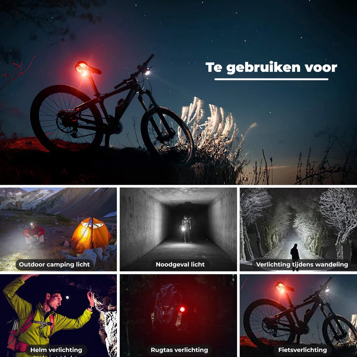 PRO LED 2022 Fietsverlichting Set - Racefiets Verlichting - Voorlicht En Achterlicht - Fietsaccessoires - USB Oplaadbaar - IP65 Waterdicht 5 PRO LED 2022 Fietsverlichting Set - Racefiets Verlichting - Voorlicht En Achterlicht - Fietsaccessoires - USB Oplaadbaar - IP65 Waterdicht - Afbeelding 5