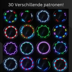 Spaakverlichting- Spaakverlichting Met Bewegingssenor- Spaakverlichting Kinderfiets- LED Voor Wiel- Waterdicht- 32 Verschillende Patronen- Makkelijk Te Installeren -Abus Fiets Deals Store 1200x1200 183