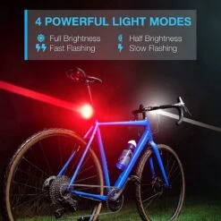 BOTC Fietsverlichting USB Oplaadbaar - Oplaadbare USB Led Fietslamp - Voorlicht & Achterlicht - Waterdicht -Abus Fiets Deals Store 1200x1200 211