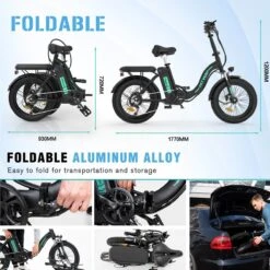 HITWAY E Bike Elektrische Fiets 20 Inch Dikke Band Opvouwbare Elektrische Fiets, 250W/36V/11,2Ah Batterij, Max. Bereik Tot 35-90km, Off-road Mountainbike Met Shimano 7 Versnellingen, Stad EBike Heren Dames -Abus Fiets Deals Store 1200x1200 22