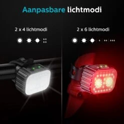 Inlustro Fietslamp Set - Voorlicht / Achterlicht - LED Fietslampjes Rood En Wit - Fietslicht Koplamp - Waterdicht - USB Oplaadbaar 16 Inlustro Fietslamp Set - Voorlicht / Achterlicht - LED Fietslampjes Rood En Wit - Fietslicht Koplamp - Waterdicht - USB Oplaadbaar -Abus Fiets Deals Store 1200x1200 225