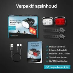 Inlustro Fietslamp Set - Voorlicht / Achterlicht - LED Fietslampjes Rood En Wit - Fietslicht Koplamp - Waterdicht - USB Oplaadbaar 18 Inlustro Fietslamp Set - Voorlicht / Achterlicht - LED Fietslampjes Rood En Wit - Fietslicht Koplamp - Waterdicht - USB Oplaadbaar -Abus Fiets Deals Store 1200x1200 227