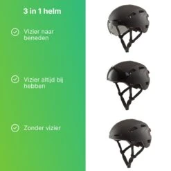GOOFF® PILOT 3 In 1 Snorscooterhelm Met Afneembaar Vizier - Matzwart - Lichtgewicht Snorfiets Helm - NTA Gecertificeerd Speed Pedelec Helm - Geschikt Voor Blauw Kenteken Snorscooter En Snorfiets - Maat XL - Voor Vrouwen En Mannen -Abus Fiets Deals Store 1200x1200 248