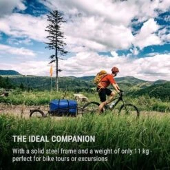 Klarfit Follower Fietsaanhanger Set - Fietskar 16" Luchtband - Aanhangwagen 35 Kg Belastbaarheid - Transporttas 120 Liter -Abus Fiets Deals Store 1200x1200 47