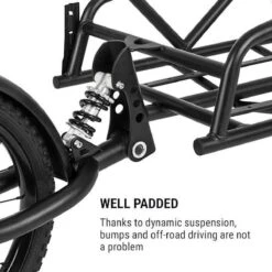 Klarfit Follower Fietsaanhanger Set - Fietskar 16" Luchtband - Aanhangwagen 35 Kg Belastbaarheid - Transporttas 120 Liter -Abus Fiets Deals Store 1200x1200 48