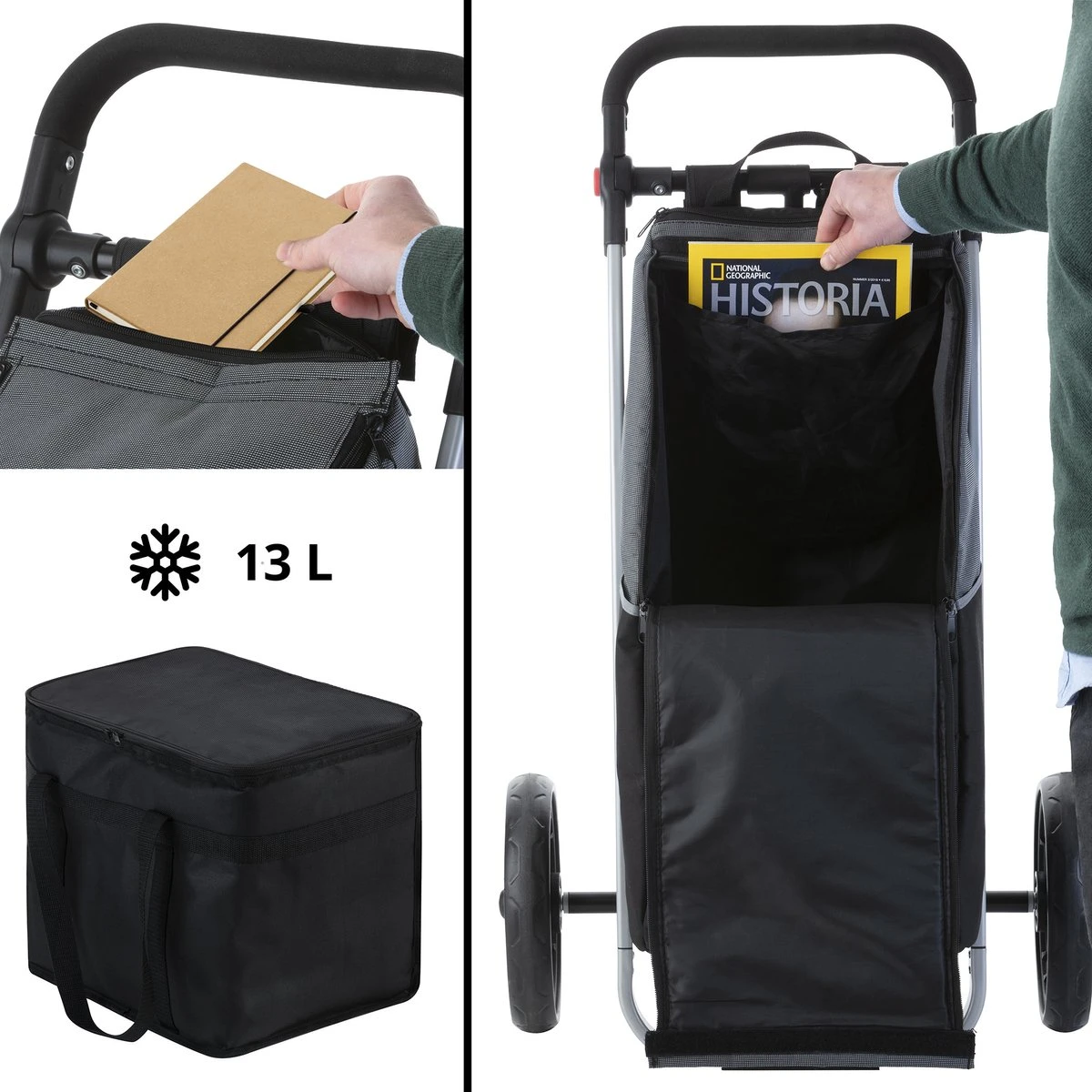 Shoppingcruiser 2 In 1 Boodschappentrolley Voor Achter De Fiets - Fietskar - Robuuste Boodschappenwagen - Allround Bagagekar 9 Shoppingcruiser 2 In 1 Boodschappentrolley Voor Achter De Fiets - Fietskar - Robuuste Boodschappenwagen - Allround Bagagekar - Afbeelding 9