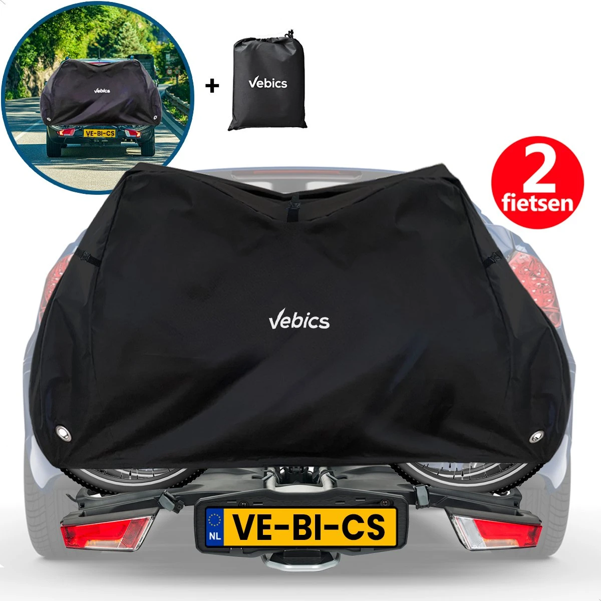 Vebics® Fietshoes Voor 2 Fietsen Fietsendrager - Waterdicht - Elektrische Fiets - Fietsbeschermhoes 1 Vebics® Fietshoes Voor 2 Fietsen Fietsendrager - Waterdicht - Elektrische Fiets - Fietsbeschermhoes