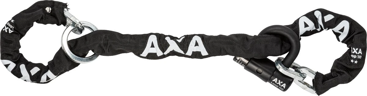AXA Loop 110 Kettingslot - ART 2 Slot Voor Fietsen - Extra Dikke Schakels – Hangslot - 110 Cm – 9,5 Mm - Zwart 4 AXA Loop 110 Kettingslot - ART 2 Slot Voor Fietsen - Extra Dikke Schakels – Hangslot - 110 Cm – 9,5 Mm - Zwart - Afbeelding 4