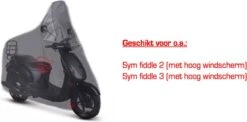 CUHOC Scooterhoes Voor De Sym Fiddle 2 & 3 (Met Hoog Windscherm) Stofvrij / Ademend / Waterdicht Redlabel -Abus Fiets Deals Store 1200x592