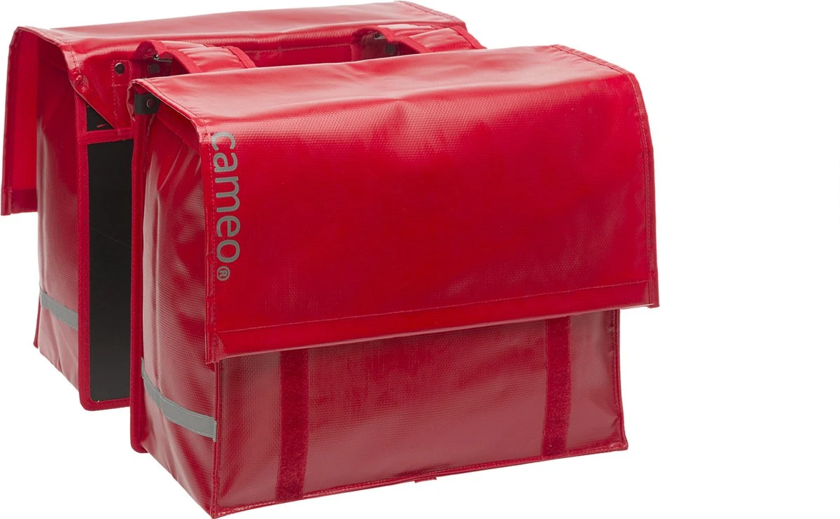 New Looxs Cameo Dubbele Fietstas - Bisonyl - 46 Liter - Rood 1 New Looxs Cameo Dubbele Fietstas - Bisonyl - 46 Liter - Rood