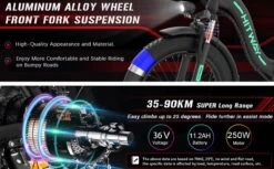 HITWAY E Bike Elektrische Fiets 20 Inch Dikke Band Opvouwbare Elektrische Fiets, 250W/36V/11,2Ah Batterij, Max. Bereik Tot 35-90km, Off-road Mountainbike Met Shimano 7 Versnellingen, Stad EBike Heren Dames -Abus Fiets Deals Store 1200x742 1