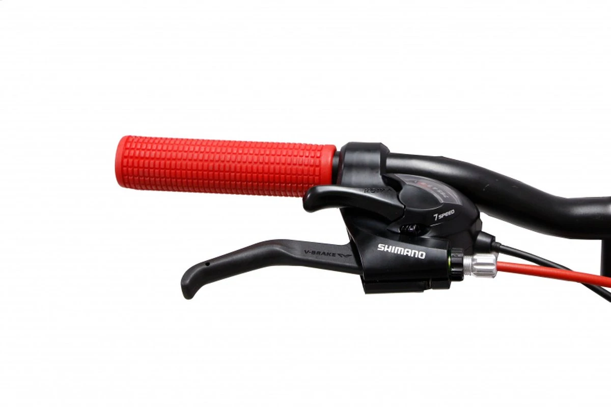 Amigo Fun Ride - Mountainbike 20 Inch - Voor Jongens En Meisjes - Met 7 Versnellingen - Zwart/Rood 11 Amigo Fun Ride - Mountainbike 20 Inch - Voor Jongens En Meisjes - Met 7 Versnellingen - Zwart/Rood - Afbeelding 11