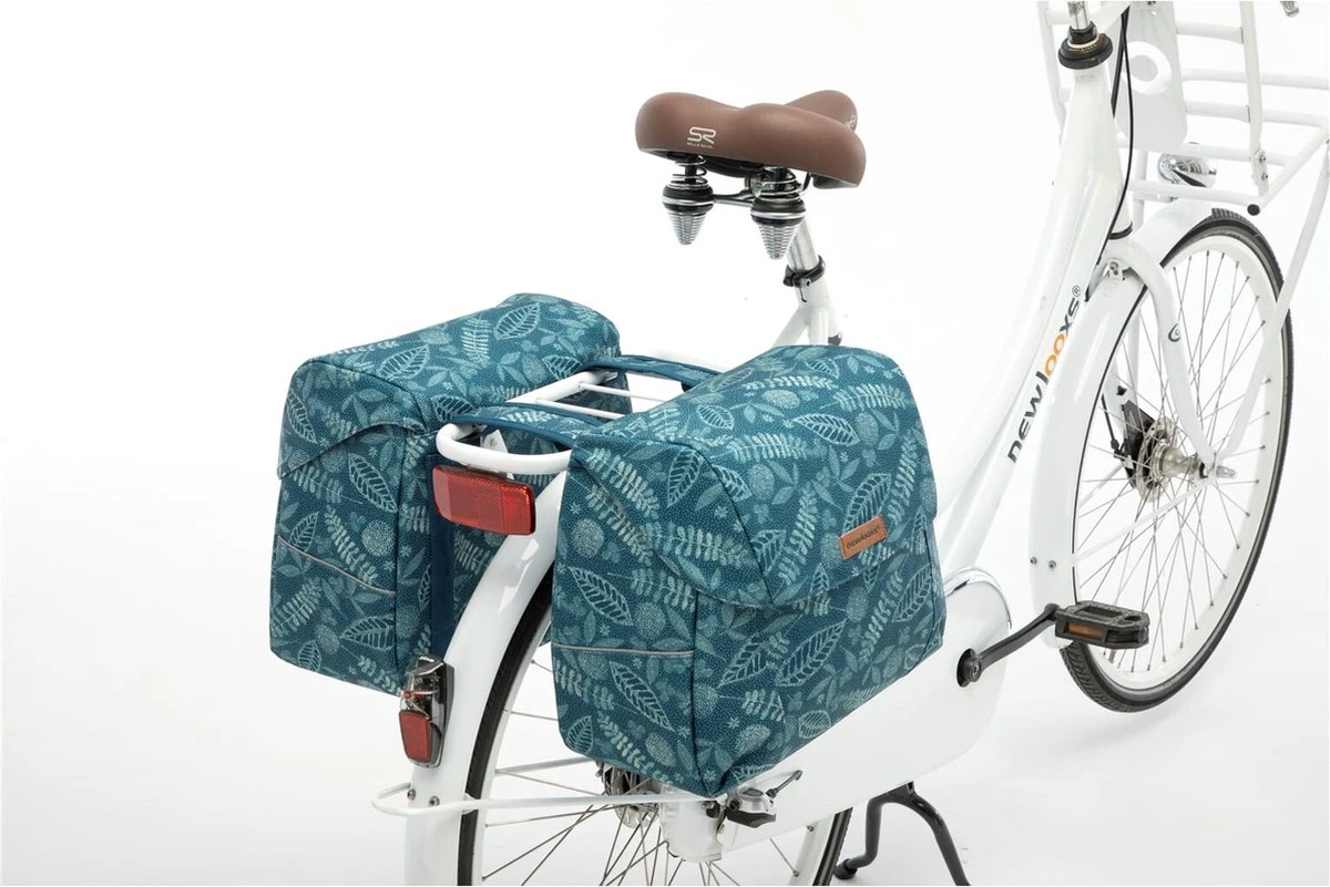 New Looxs Forest Joli Dubbele Fietstas - 37 Liter - Blauw 10 New Looxs Forest Joli Dubbele Fietstas - 37 Liter - Blauw - Afbeelding 10