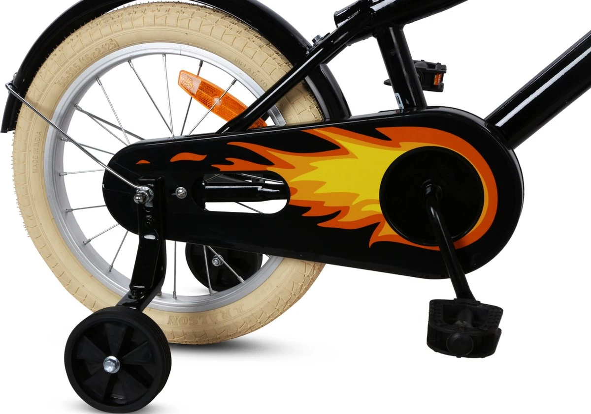 SJOEF Cruise Jongensfiets 16 Inch - Zwart 5 SJOEF Cruise Jongensfiets 16 Inch - Zwart - Afbeelding 5