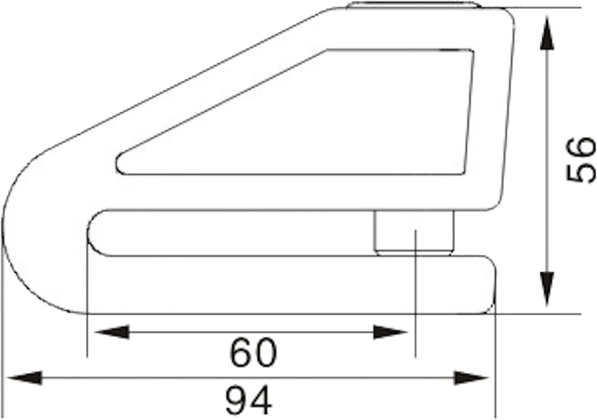 VINZ Baretti Schijfremslot / Motorslot ART4 - Fluor Geel 5 VINZ Baretti Schijfremslot / Motorslot ART4 - Fluor Geel - Afbeelding 5