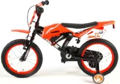 Volare Motorbike Kinderfiets - Jongens - 16 Inch - Oranje - 95% Afgemonteerd -Abus Fiets Deals Store 1200x845