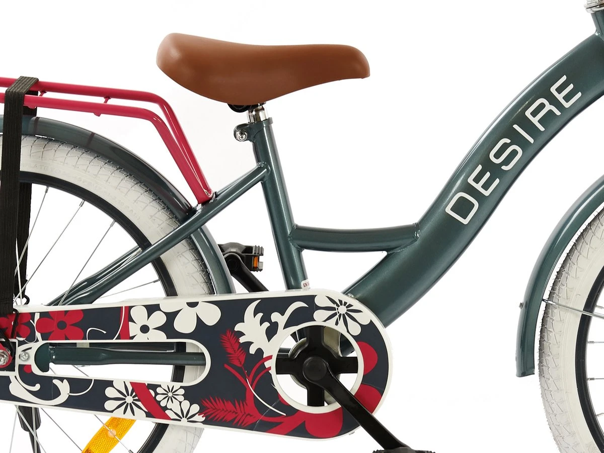 2Cycle Desire Kinderfiets - 20 Inch - Voordrager -Grijs-Roze - Meisjesfiets 2 2Cycle Desire Kinderfiets - 20 Inch - Voordrager -Grijs-Roze - Meisjesfiets - Afbeelding 2