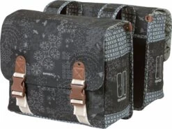 Basil Bohème Dubbele Fietstas - Groen - 35 Liter -Abus Fiets Deals Store 1200x905