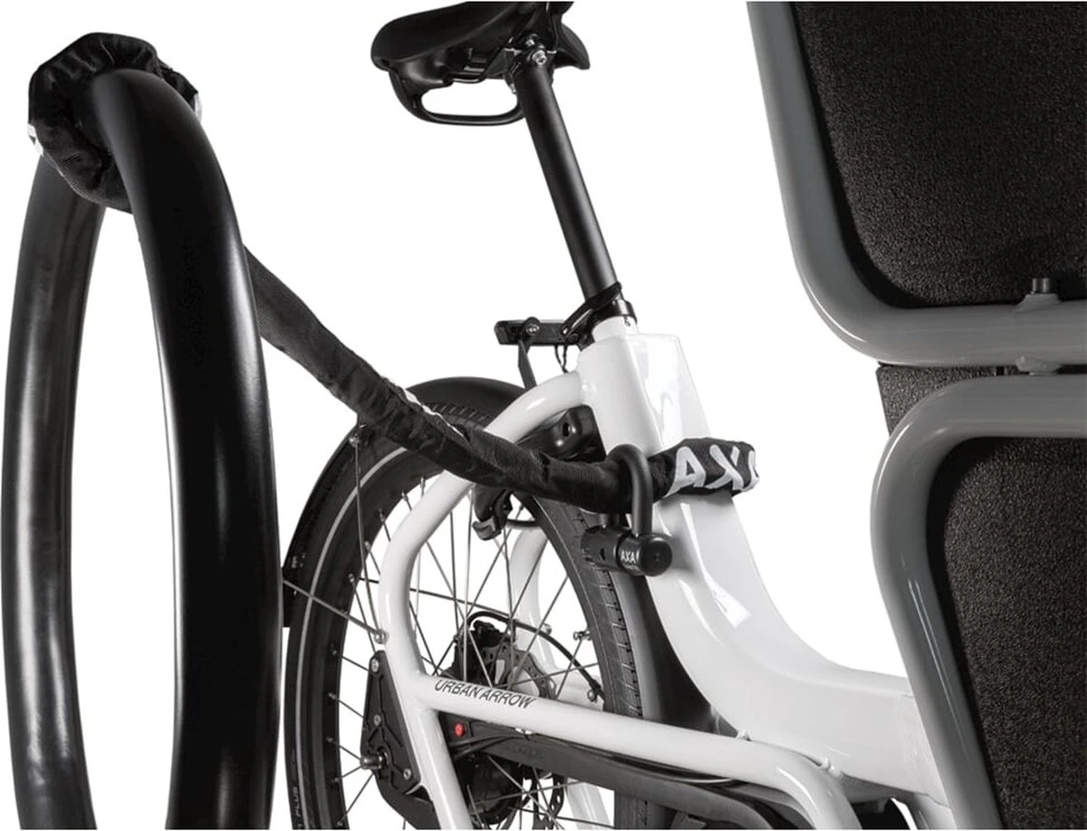 AXA Loop 110 Kettingslot - ART 2 Slot Voor Fietsen - Extra Dikke Schakels – Hangslot - 110 Cm – 9,5 Mm - Zwart 6 AXA Loop 110 Kettingslot - ART 2 Slot Voor Fietsen - Extra Dikke Schakels – Hangslot - 110 Cm – 9,5 Mm - Zwart - Afbeelding 6