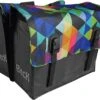 Beck Classic Dubbele Fietstas - 46 Liter - Colored Triangles